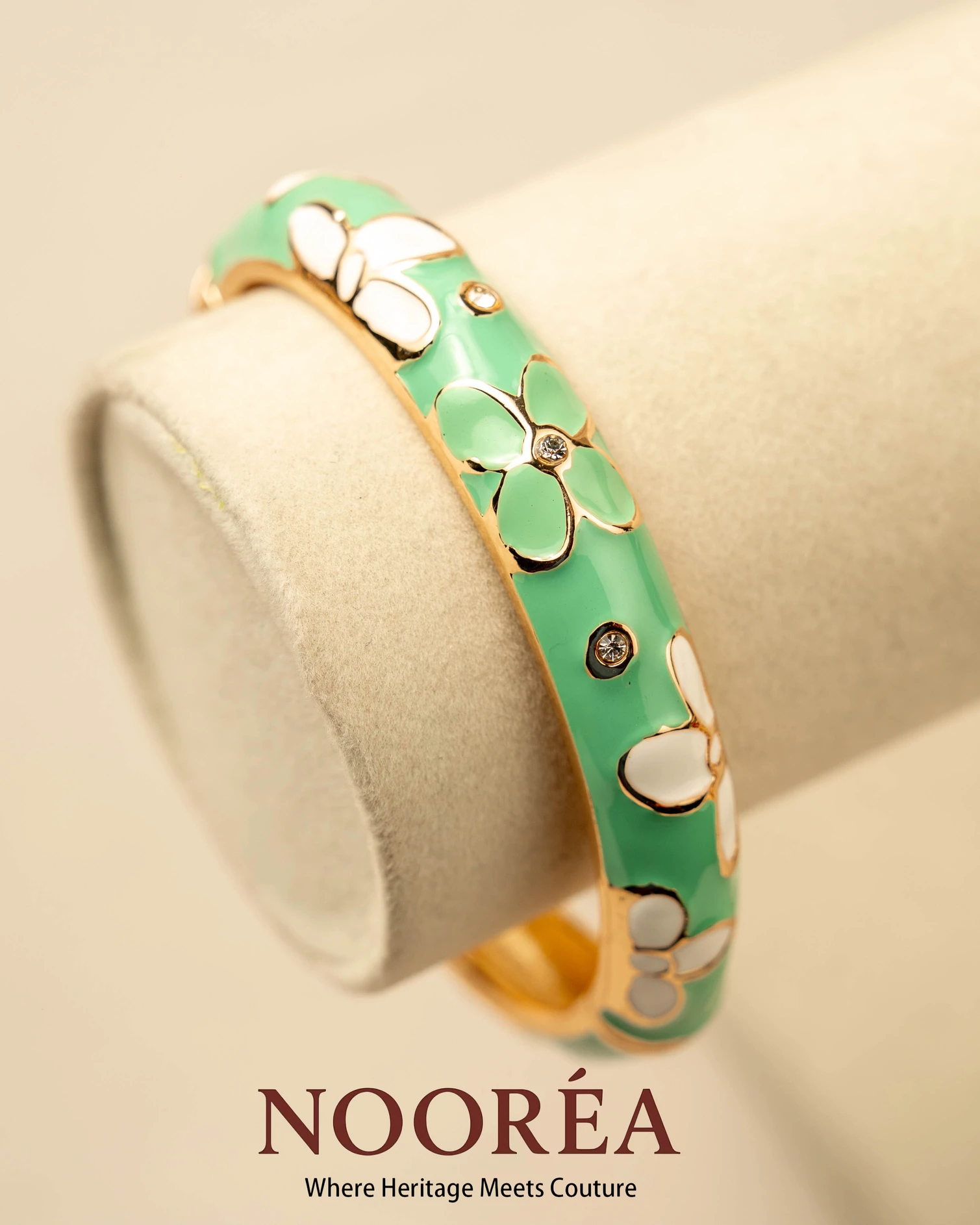 Mint Petals Bangle