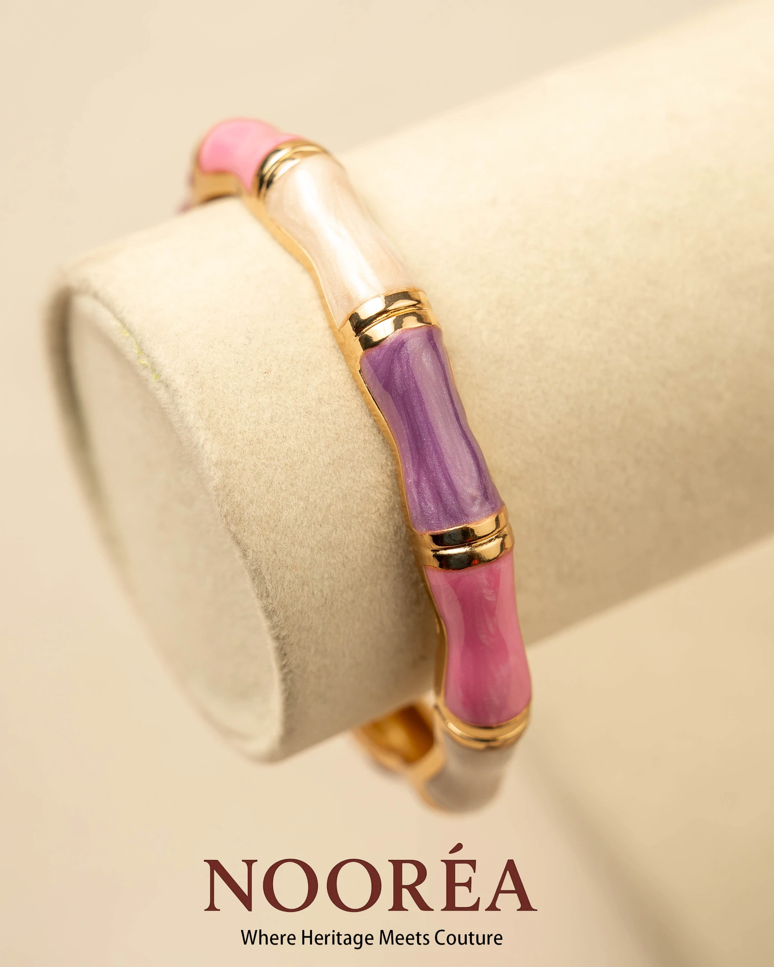 Lavender Charm Bangle