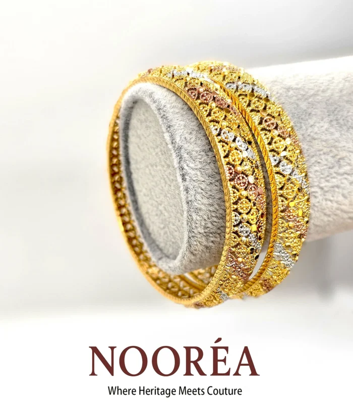 Golden Crown Net Bangles