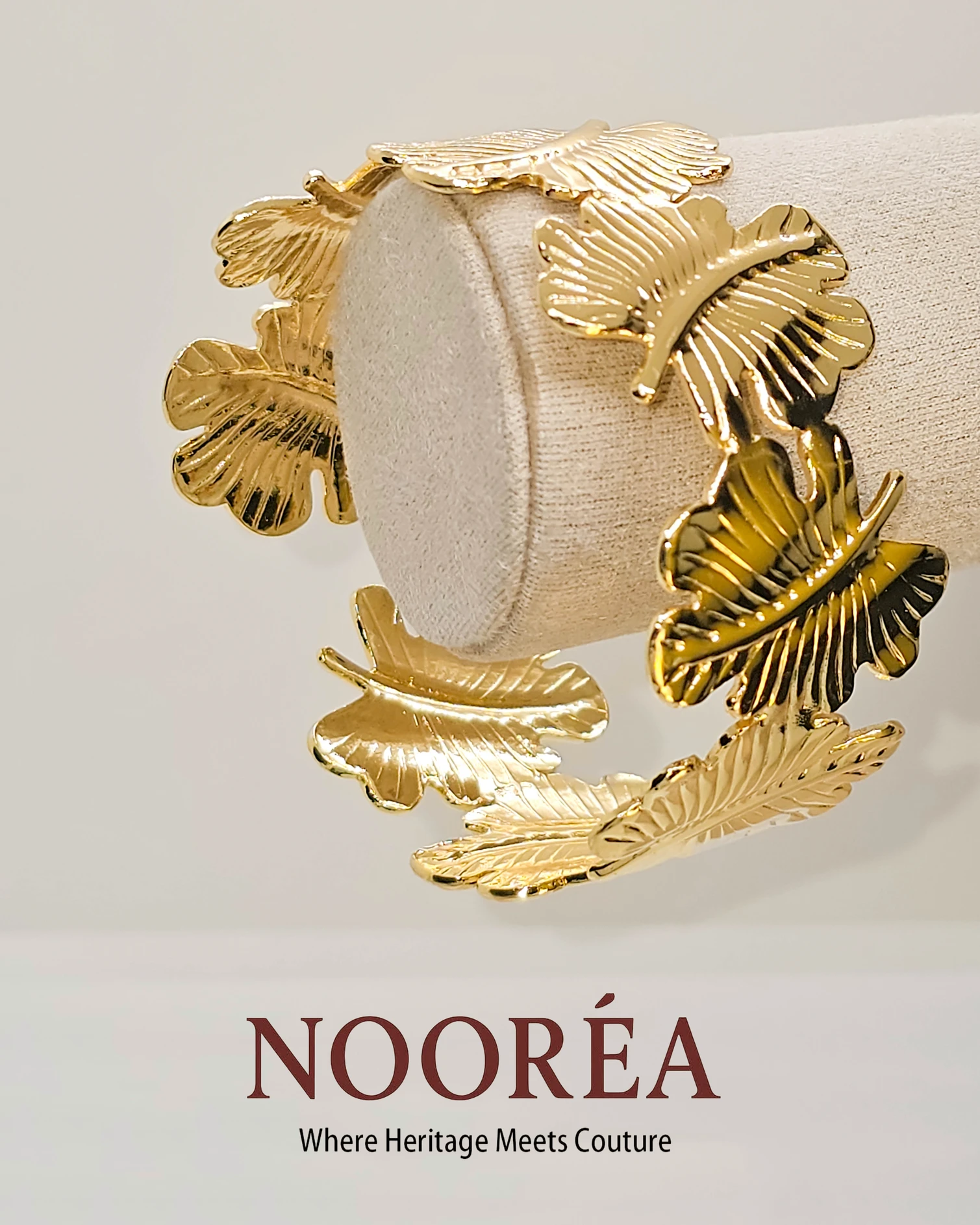 Feather Crown Open Bracelet