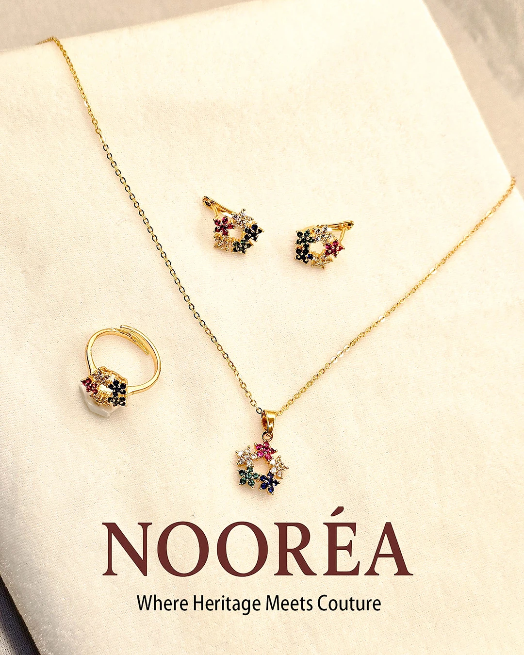 Sitara Blossom Necklace Set
