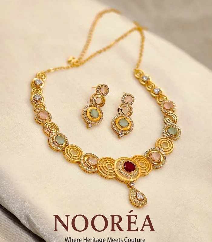 Riwaayat Ruby Necklace Set