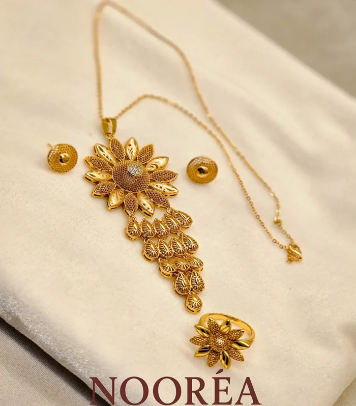 Surabhi Long Floral Necklace