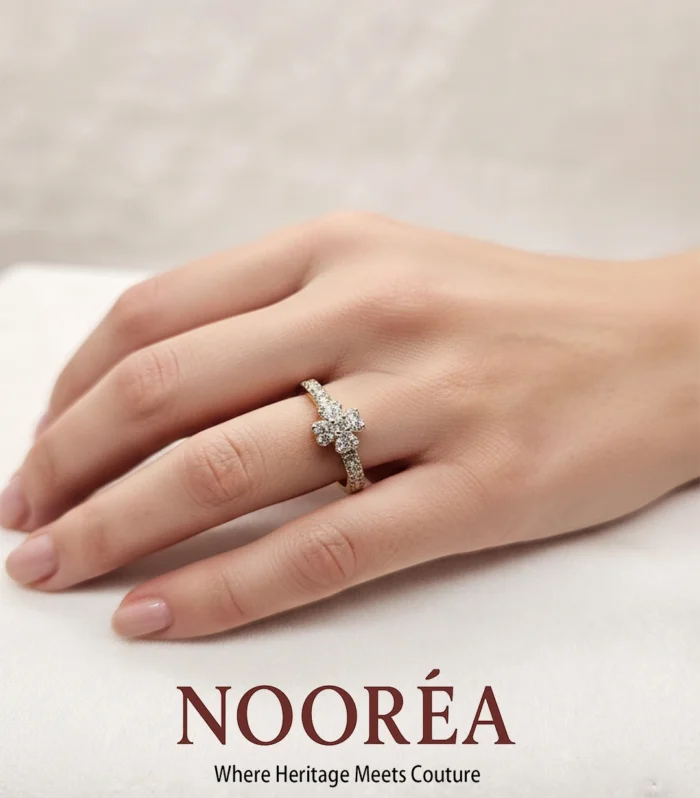 Petite Diamond Cluster Ring