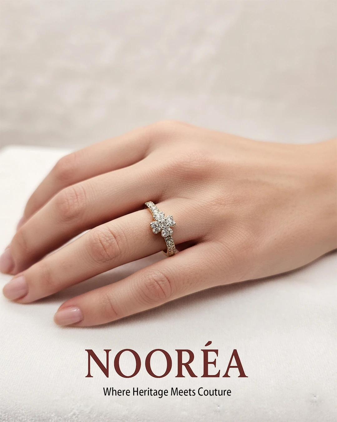 Petite Diamond Cluster Ring