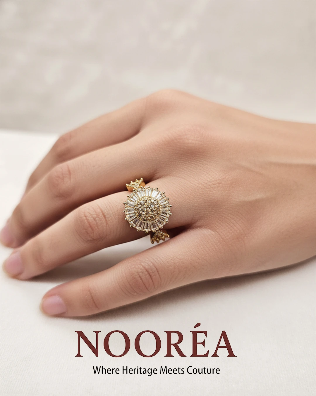 Ornate Gold Dome Ring