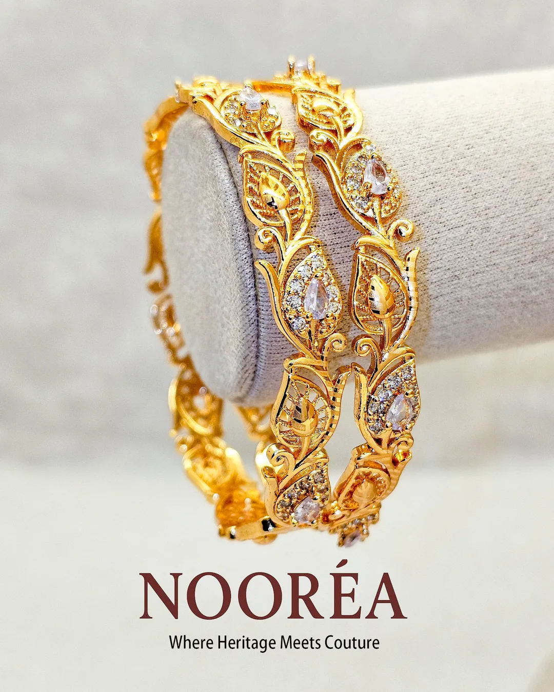 Royal Filigree Crown Bangle