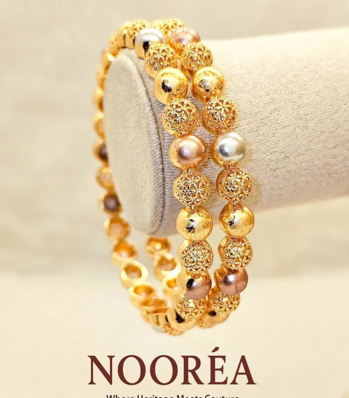 Golden Bead Harmony Bangle