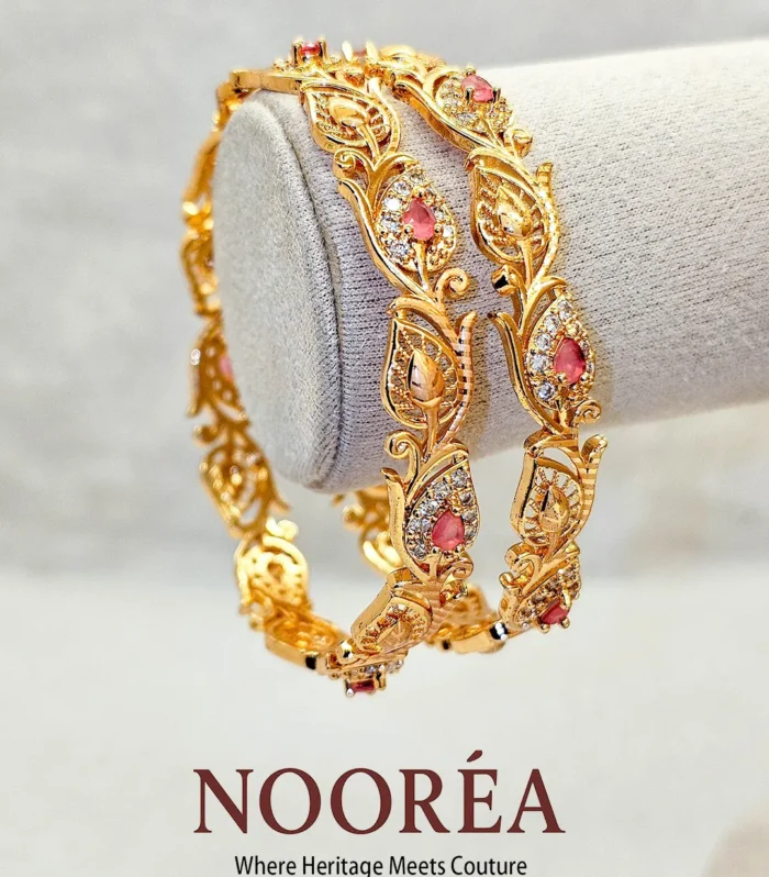 Pink Regal Filigree Bangle