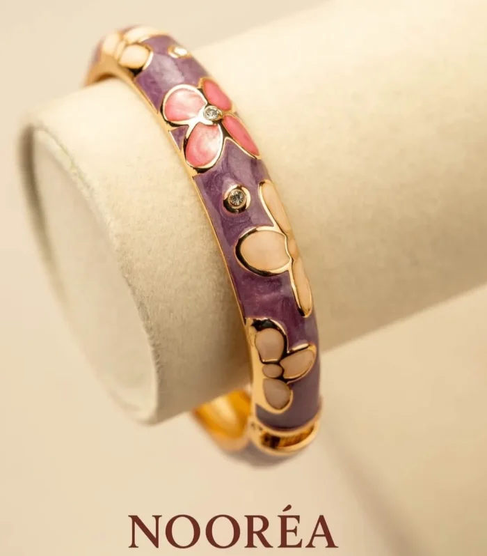 Floral Enamel Bangle